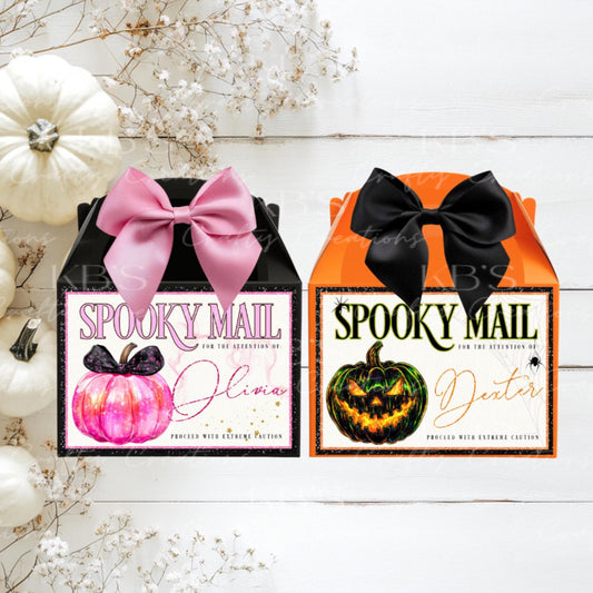 Personalised Halloween Spooky Mail Treat Box
