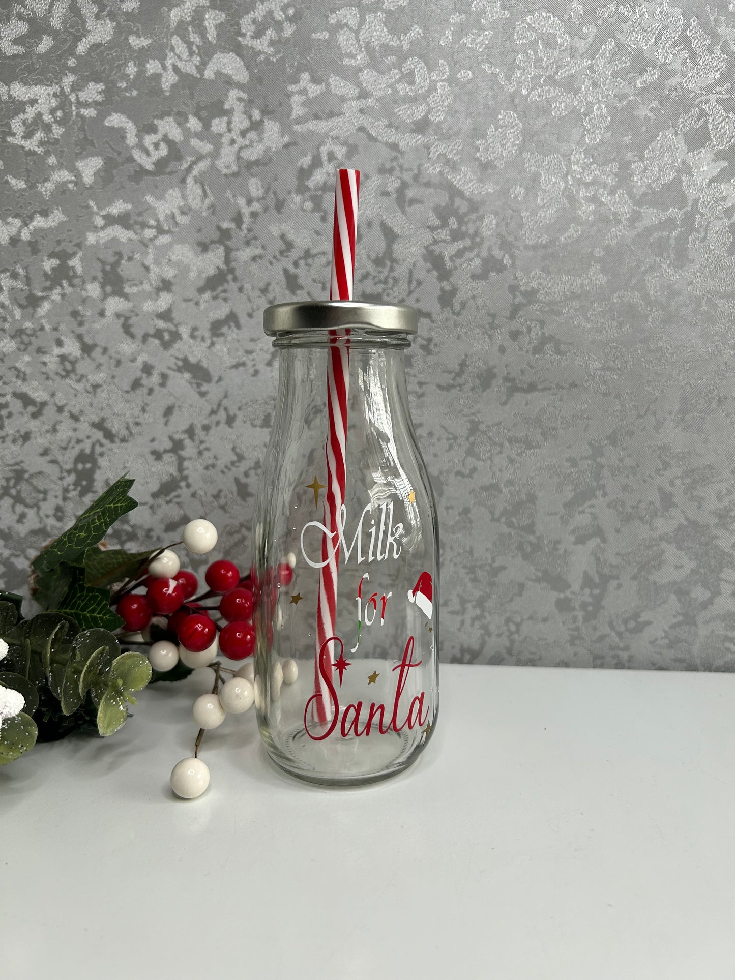 Christmas Eve Milk For Santa Bottle