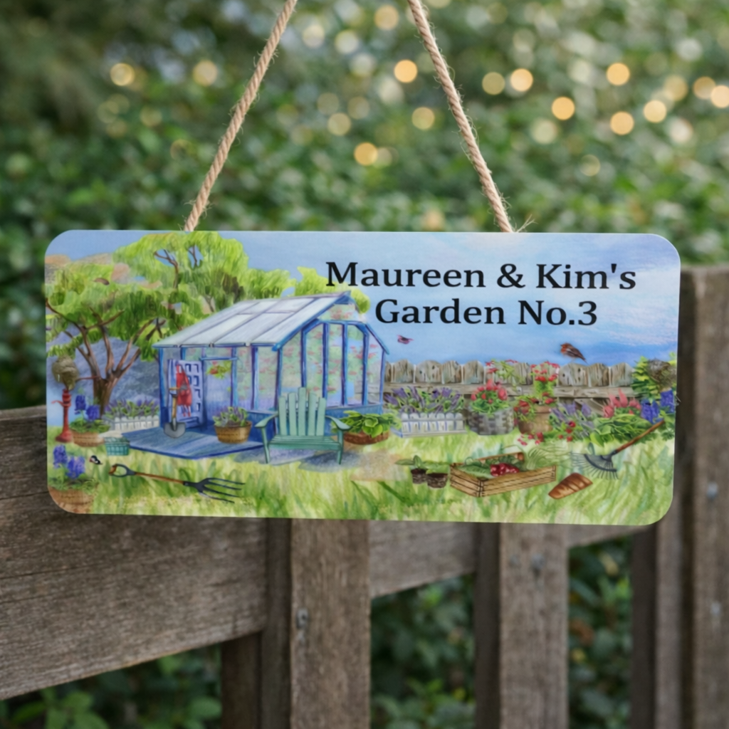 Personalised Allotment-Garden-Vegetable Plaque