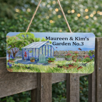 Personalised Allotment-Garden-Vegetable Plaque