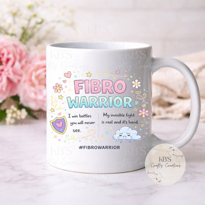 "I Win Battles You Will Never See" Fibro Mug