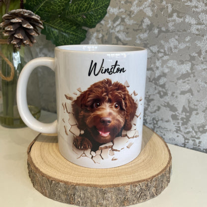 Chocolate Cockapoo Hole In A Wall Mug