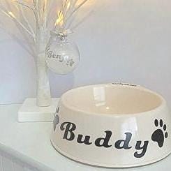 Large Personalised Dog Bowl
