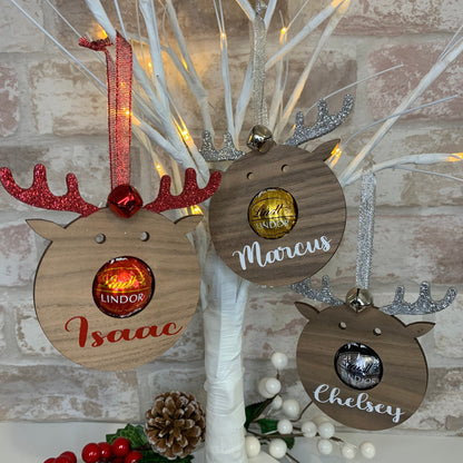 Rudolf Christmas Lindt Chocolate Tree Decoration