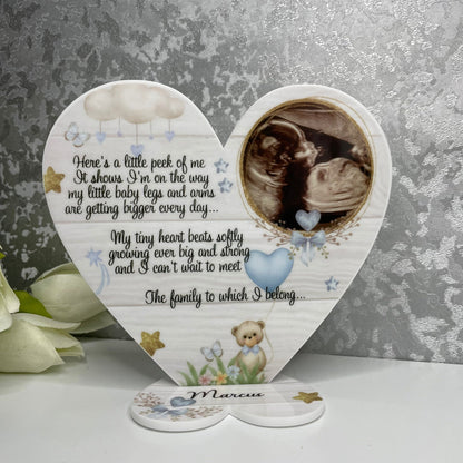 Baby Announcement Ultrasound Keepsake
