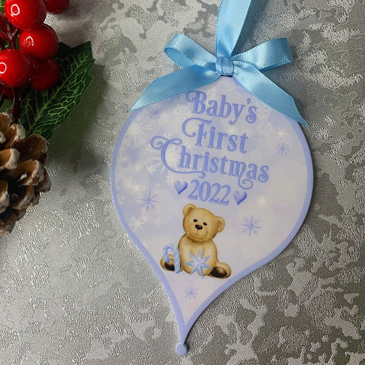 Baby's First Christmas Tree Bauble Decoration