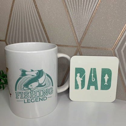 Fishing Legend Mug & Coaster Set