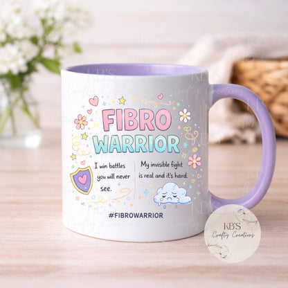 "I Win Battles You Will Never See" Fibro Mug