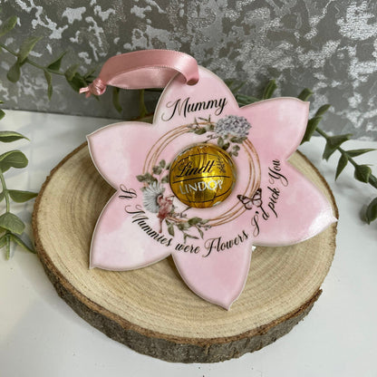 Lindor Chocolate Flower Gift Tag