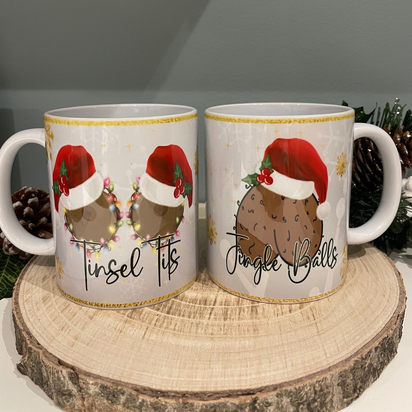 Tinsel Tits & Jingle Balls Mug