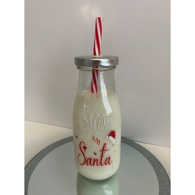Christmas Eve Milk For Santa Bottle