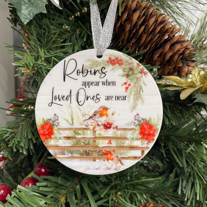 Robins Appear when Loved Ones Are Near Bauble