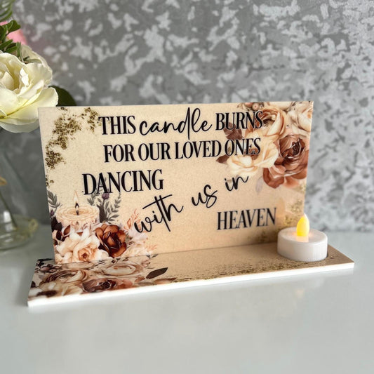 Wedding Remembrance Tealight Plaque