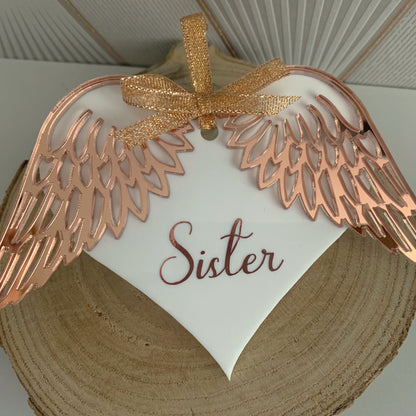 Memorial Angel Wings Bauble