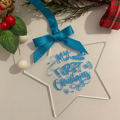 My first Christmas Star Bauble