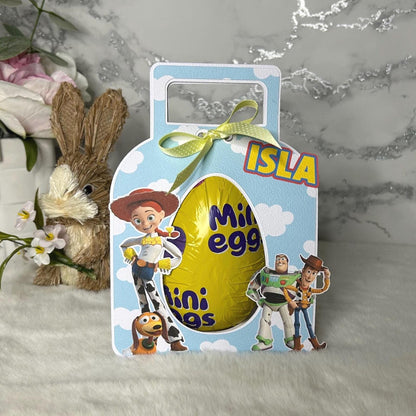 Personalised Easter Bunny Egg Holder | Kids Custom Name Easter Gift Treat Box