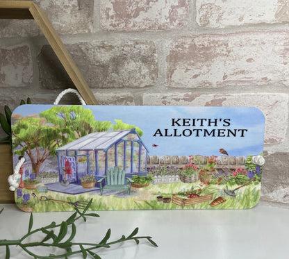 Personalised Allotment-Garden-Vegetable Plaque