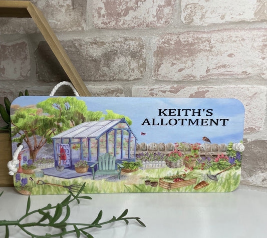 Personalised Allotment-Garden-Vegetable Plaque