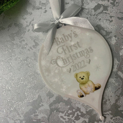 Baby's First Christmas Tree Bauble Decoration