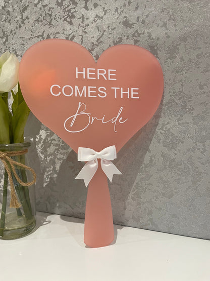 Personalised Wedding Paddle Signs