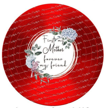 First My Mother, Forever My Friend Record Vinyl Player Gift