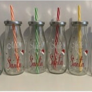 Christmas Eve Milk For Santa Bottle