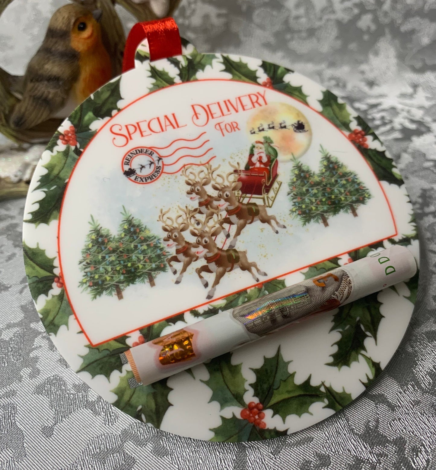 Christmas Money Gift Holder Bauble