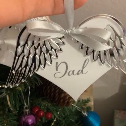Memorial Angel Wings Bauble