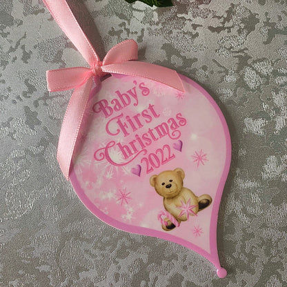 Baby's First Christmas Tree Bauble Decoration