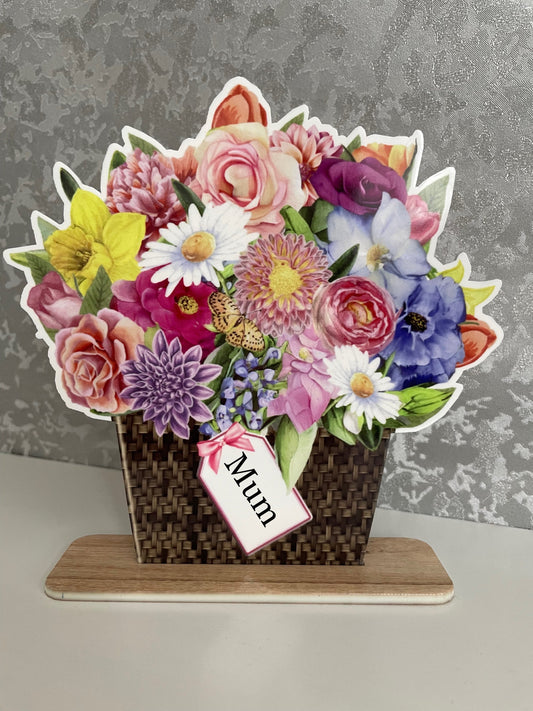 Bunch Of Flowers Plaque Gift