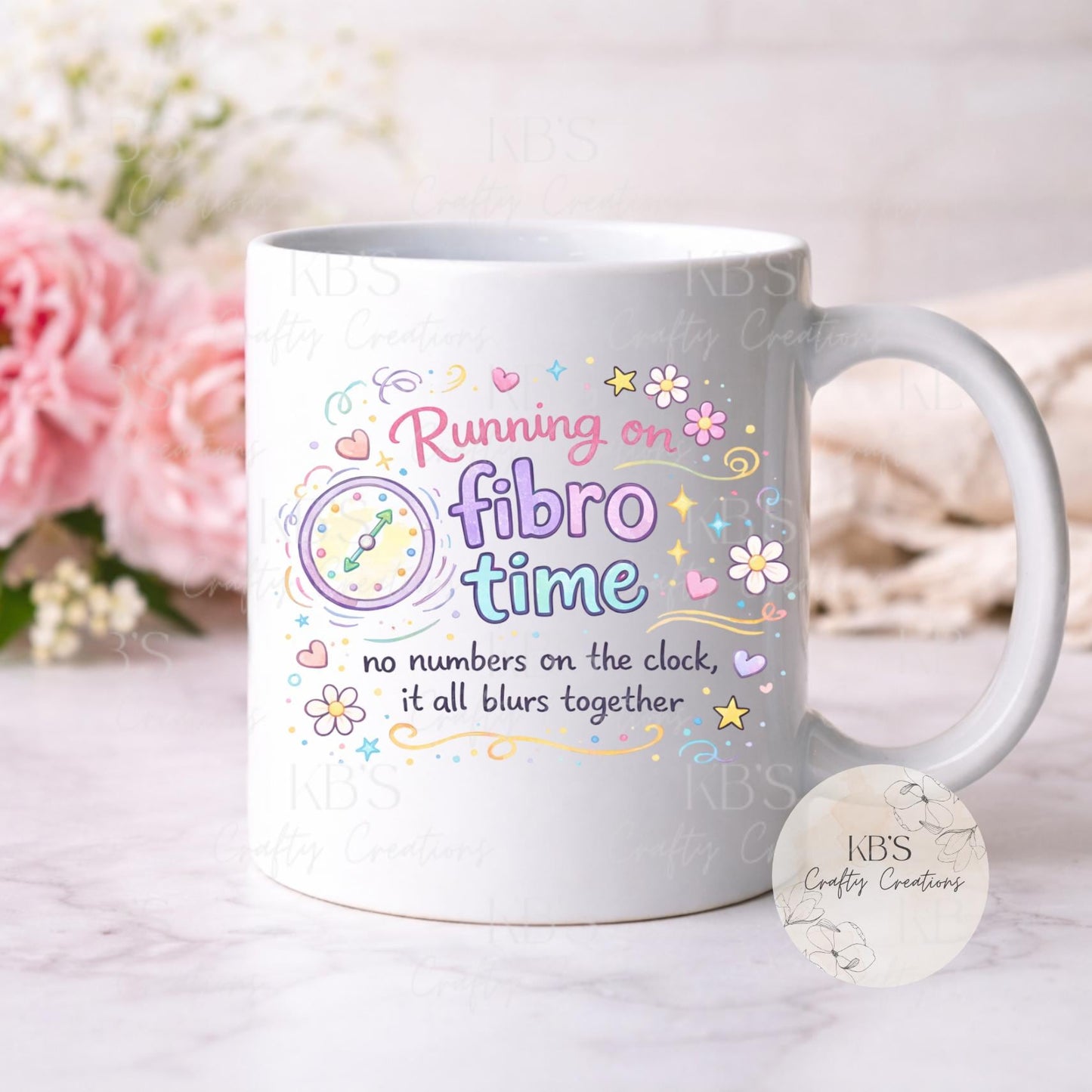 "Running On Fibro Time" Fibro Warrior Mug