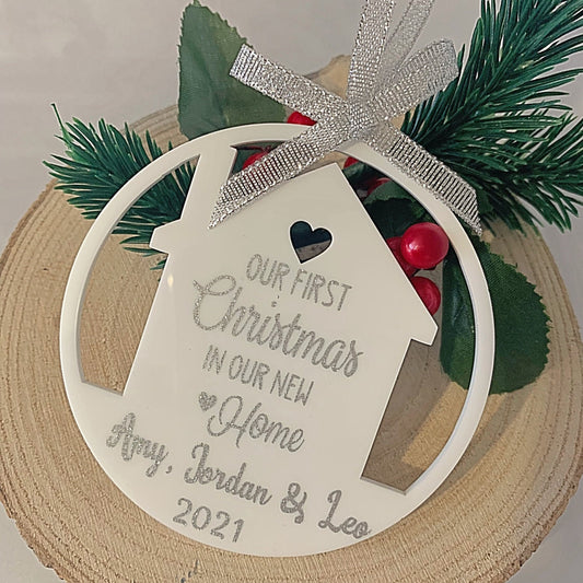 First Christmas In Our Home Bauble