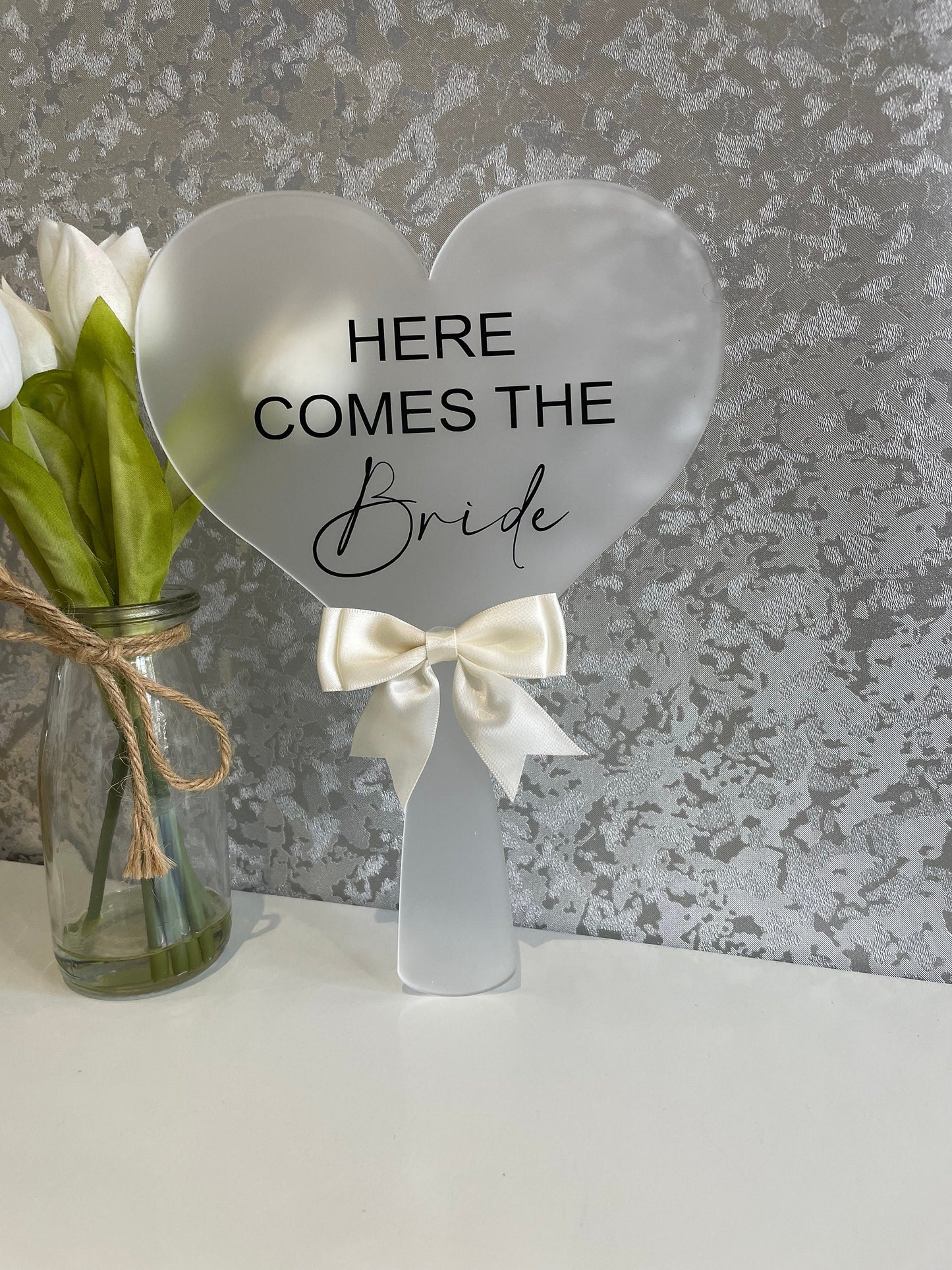 Personalised Wedding Paddle Signs