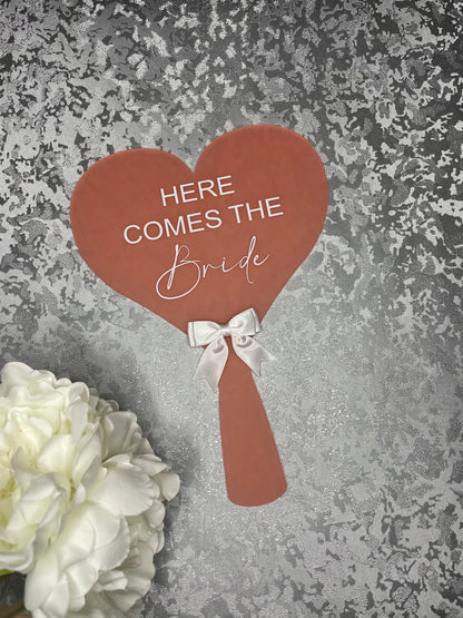 Personalised Wedding Paddle Signs