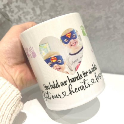 You Hold Our Hands For A While Photo Mug