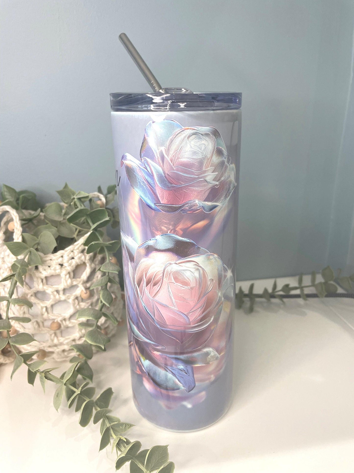 3D Crystal Roses 20oz Tumbler