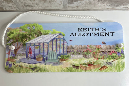 Personalised Allotment-Garden-Vegetable Plaque