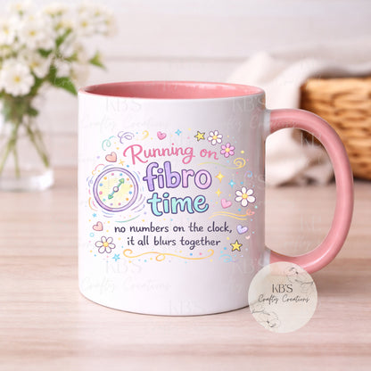 "Running On Fibro Time" Fibro Warrior Mug