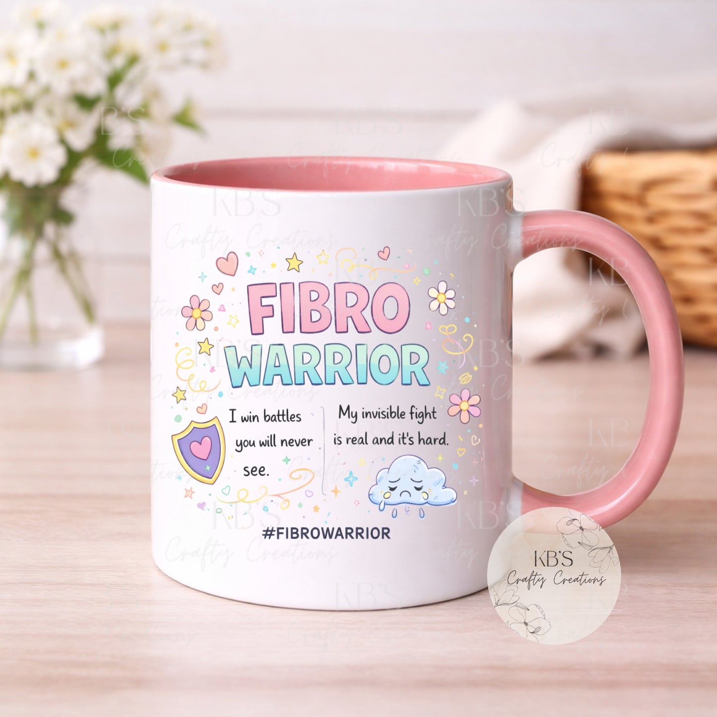 "I Win Battles You Will Never See" Fibro Mug