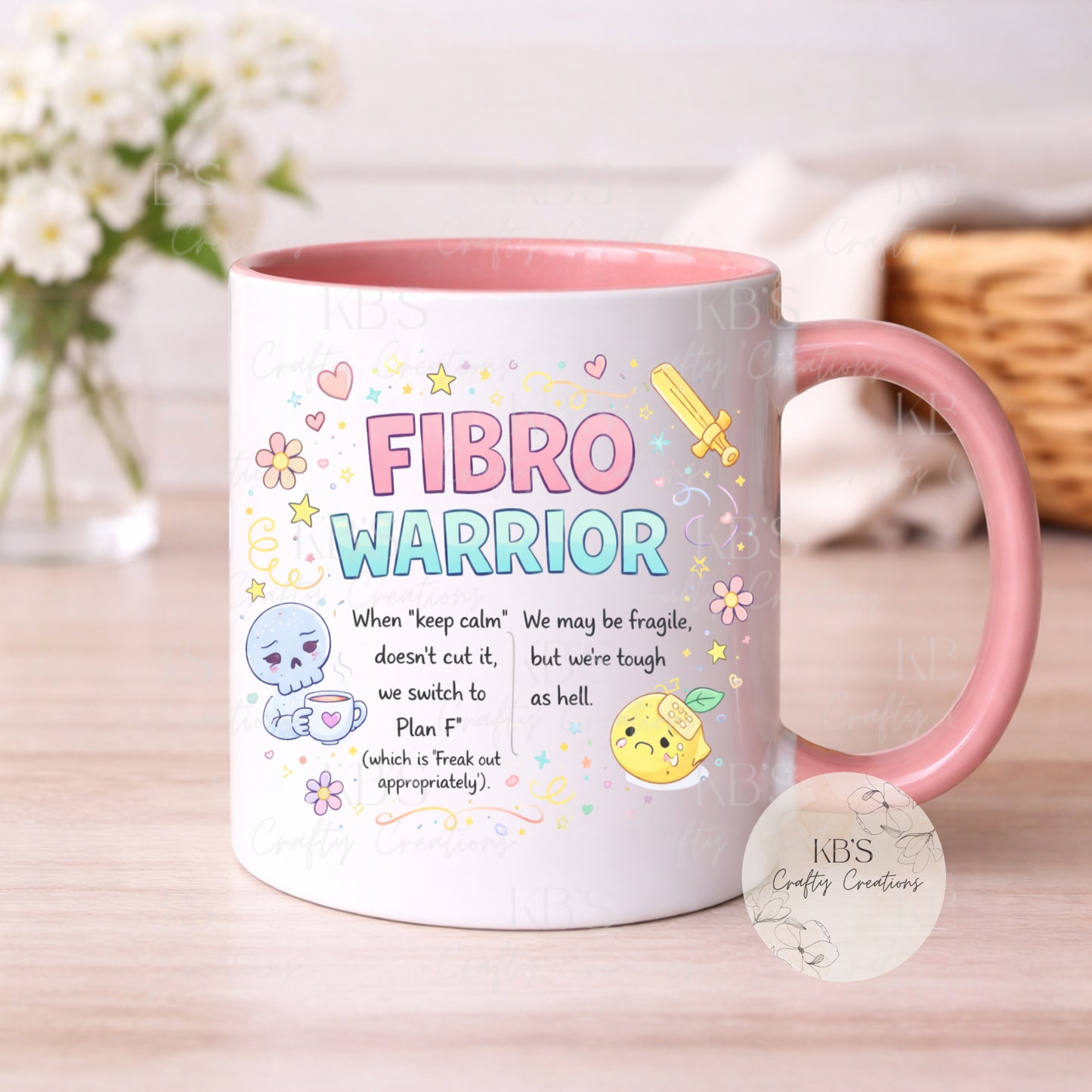 "Switch To Plan F" Fibro Mug