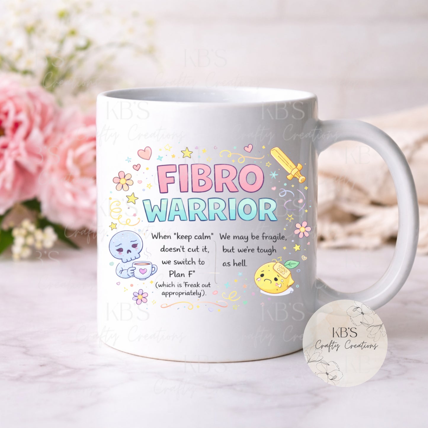 "Switch To Plan F" Fibro Mug