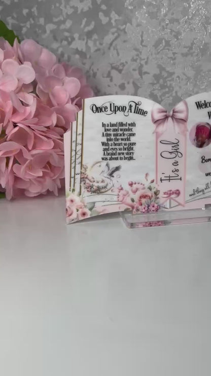 Welcome To The World Little One - New Baby Arrival Keepsake