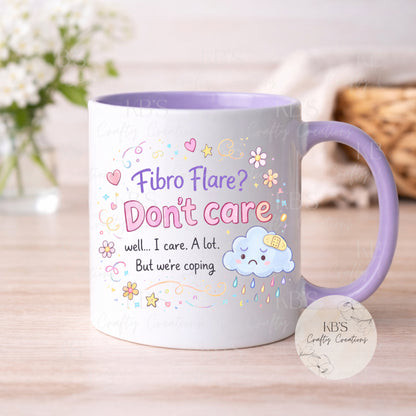 "Fibro Flare? Don't Care" Mug