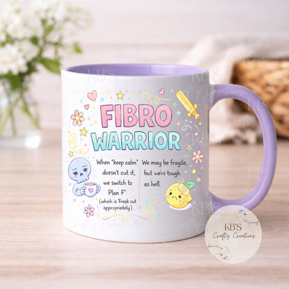 "Switch To Plan F" Fibro Mug