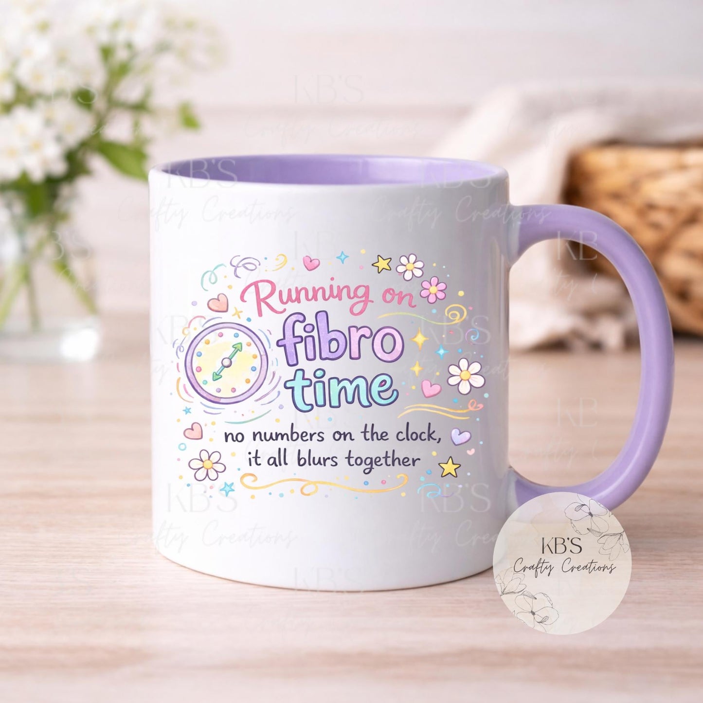 "Running On Fibro Time" Fibro Warrior Mug