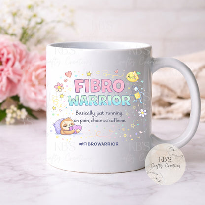 "Running On Pain, Chaos & Caffeine" Mug